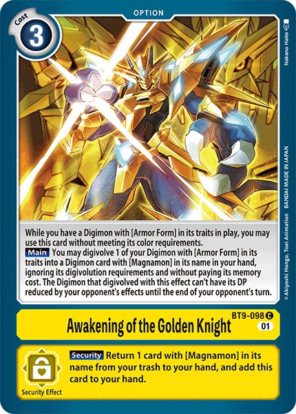 
                        Awakening of the Golden Knight
                      