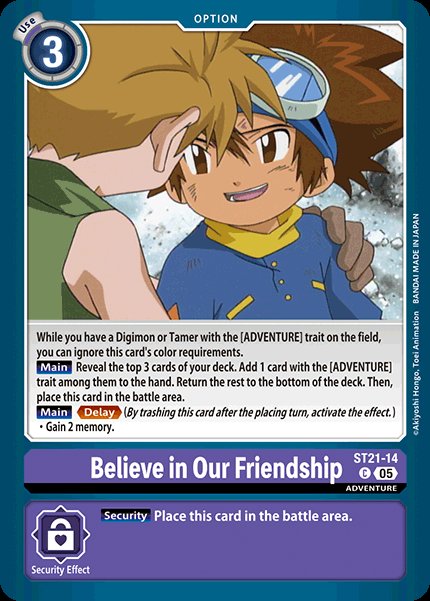 Believe in Our Friendship