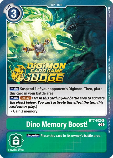 Dino Memory Boost！
