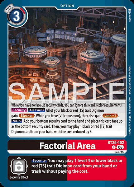 Factorial Area