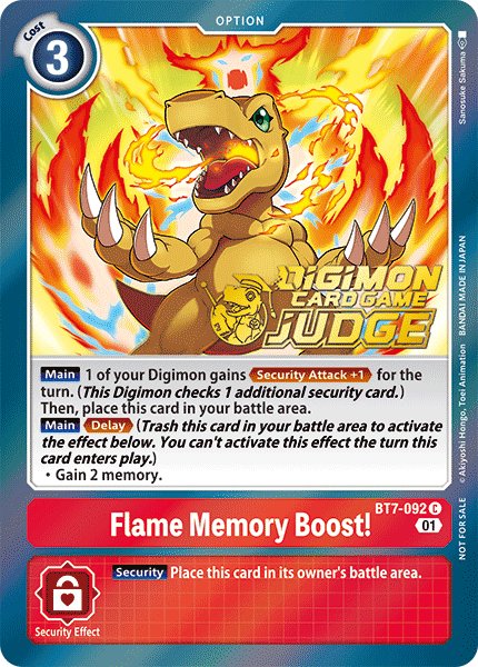 Flame Memory Boost！