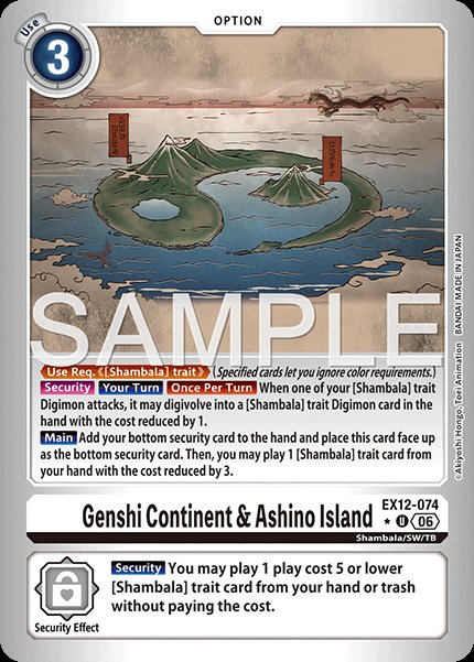 Genshi Continent & Ashino Island