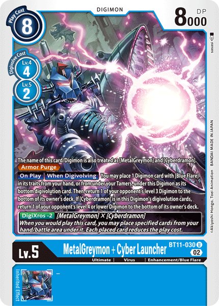 MetalGreymon + Cyber Launcher