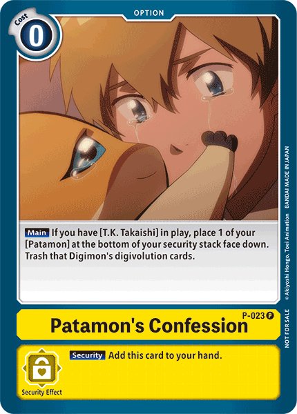 Patamon's Confession