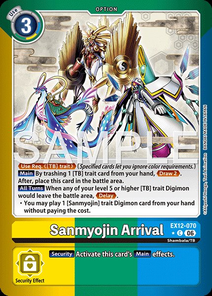 Sanmyojin Arrival