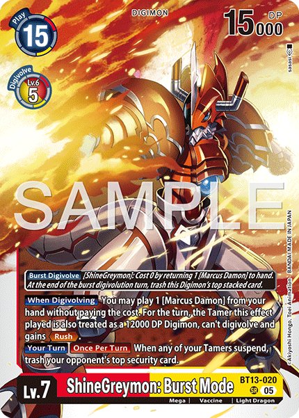ShineGreymon: Burst Mode