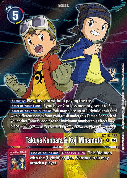 
                        Takuya Kanbara & Koji Minamoto
                      