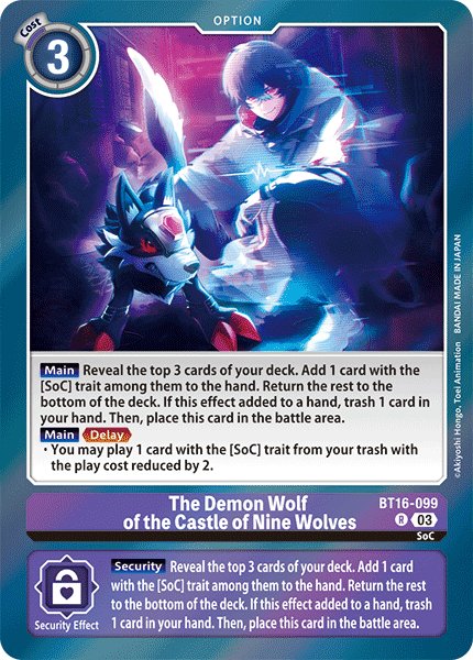 The Demon Wolf of the Castle of Nine Wolves
