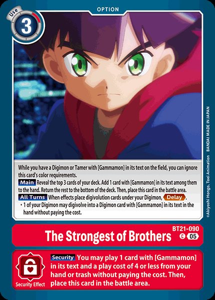 The Strongest of Brothers