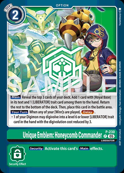 Unique Emblem: Honeycomb Commander
