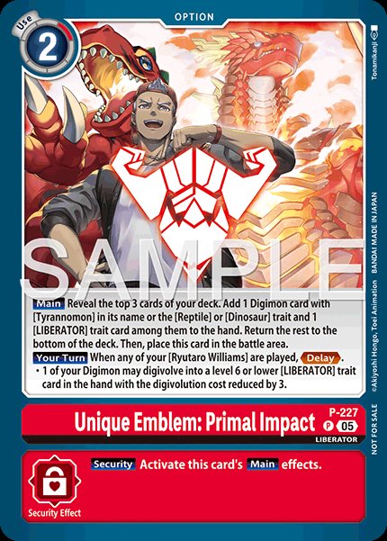 Unique Emblem: Primal Impact