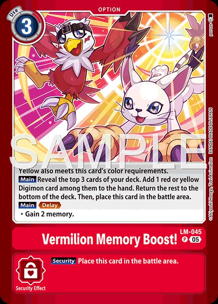 Vermilion Memory Boost!