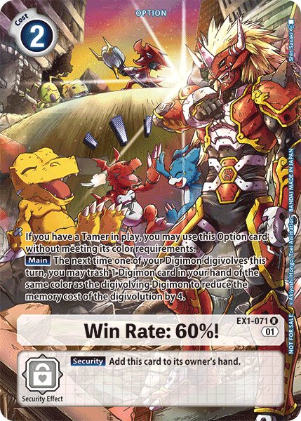 Win Rate: 60%!