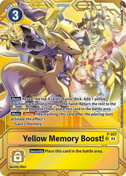 Yellow Memory Boost!
