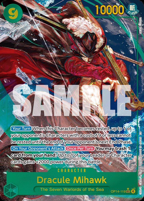 Dracule Mihawk - OP14-119 (Alternate Art)