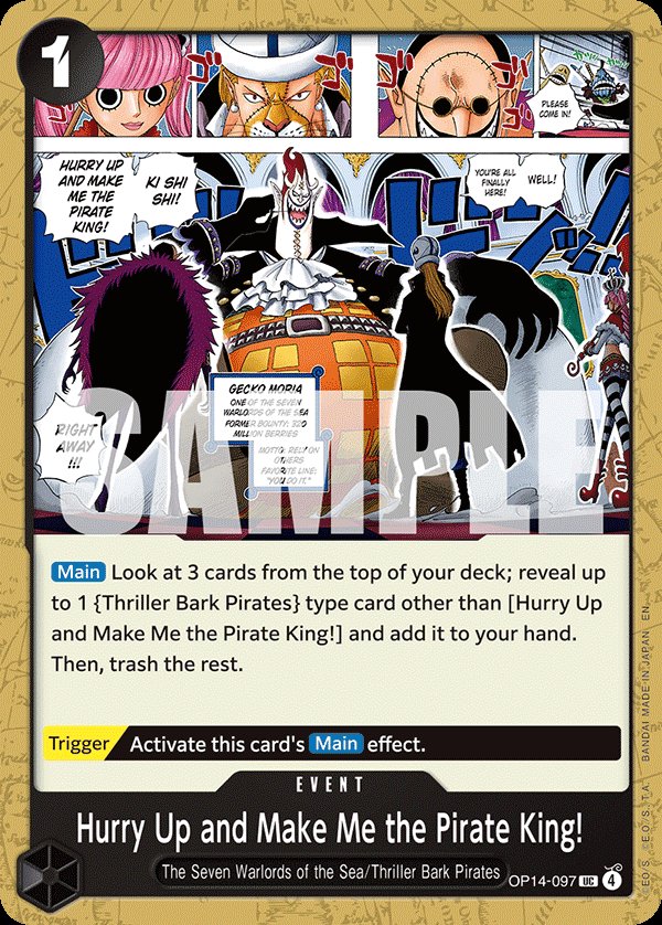 Hurry Up and Make Me the Pirate King!