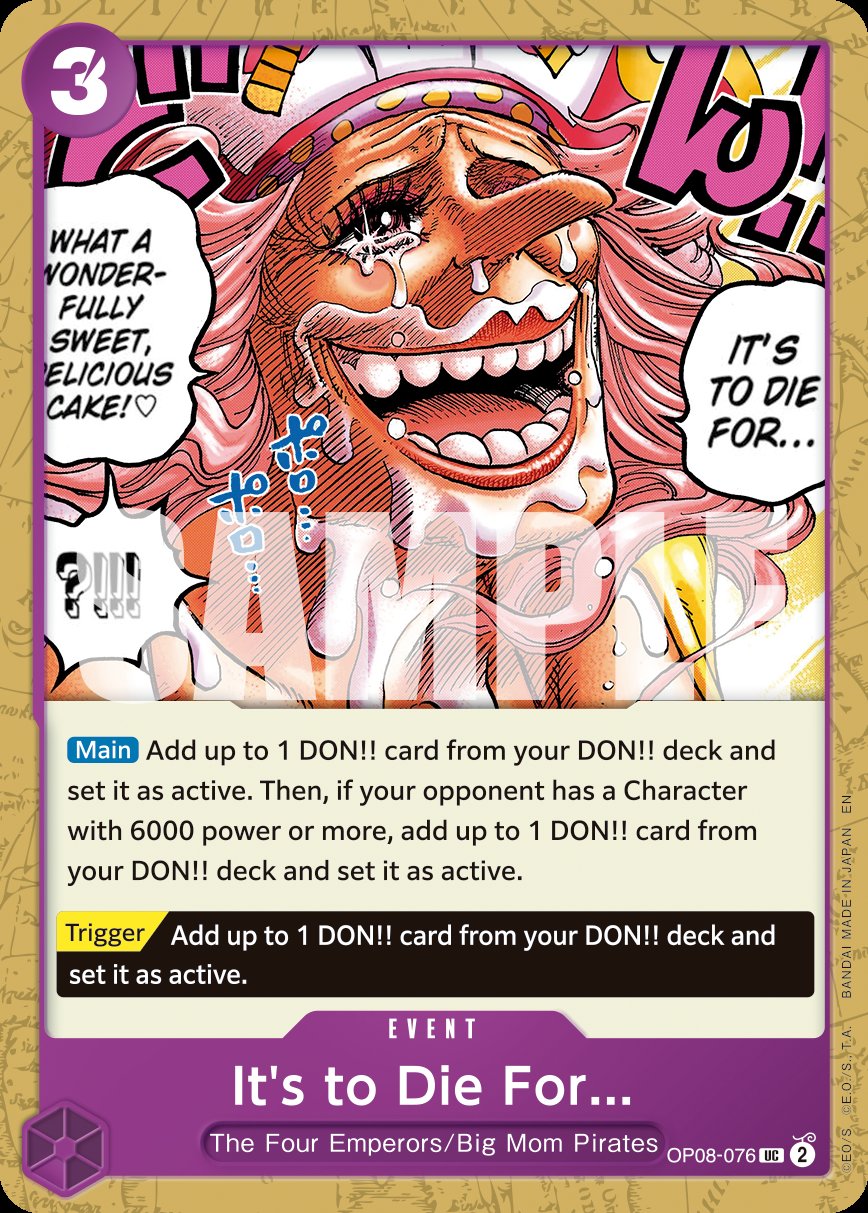 It's to Die For (Reprint)