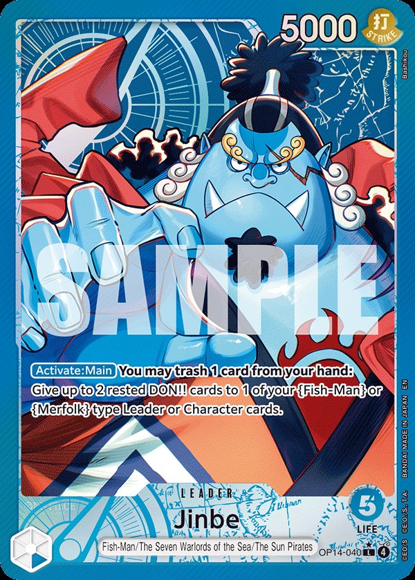 Jinbe - OP14-040 (Alternate Art)