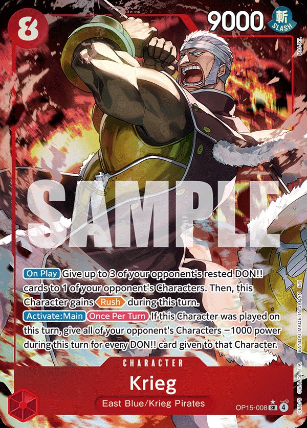 Krieg (OP15-008) (Alternate Art)