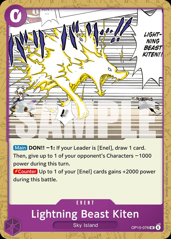 Lightning Beast Kiten (Dash Pack)