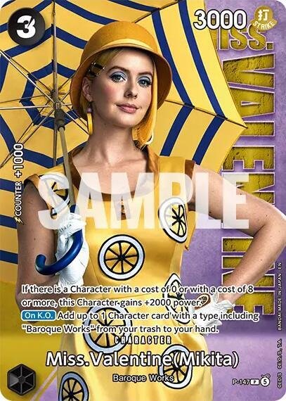 Miss.Valentine (Mikita) - P-147 (Premium Card Collection -Live Action Edition Vol.2 Baroque Works-)