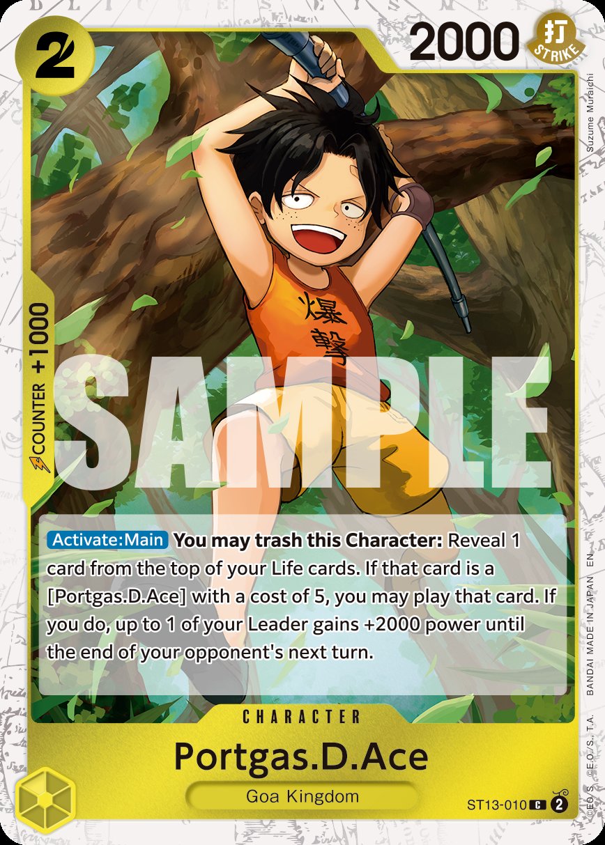 Portgas.D.Ace - ST13-010 (Pirate Foil)