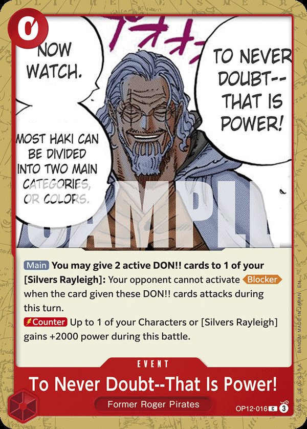 To Never Doubt--That Is Power!