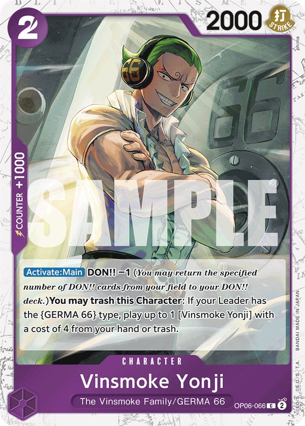 Vinsmoke Yonji (OP06-066) (Jolly Roger Foil)