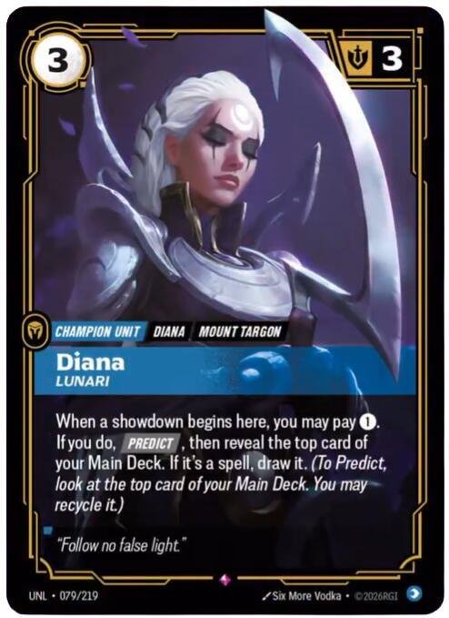 Diana, Lunari