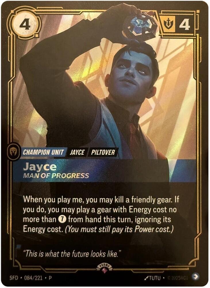 Jayce, Man of Progress