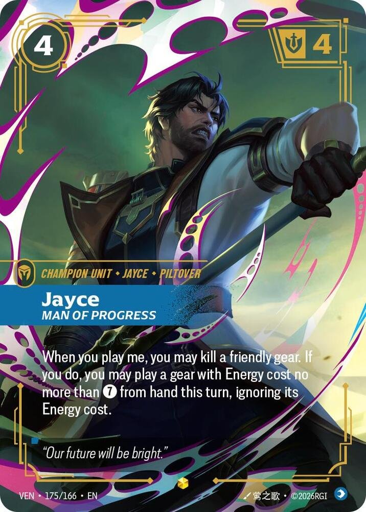 Jayce, Man of Progress (Overnumbered)