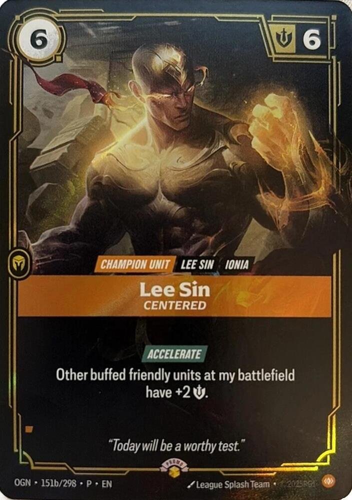 Lee Sin, Centered