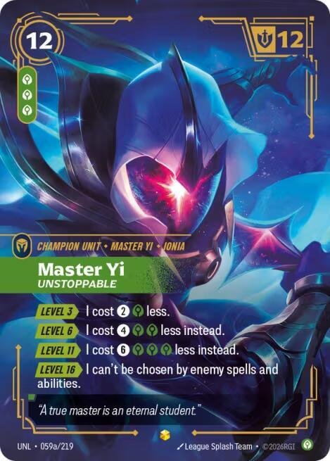 Master Yi, Unstoppable (Alternate Art)