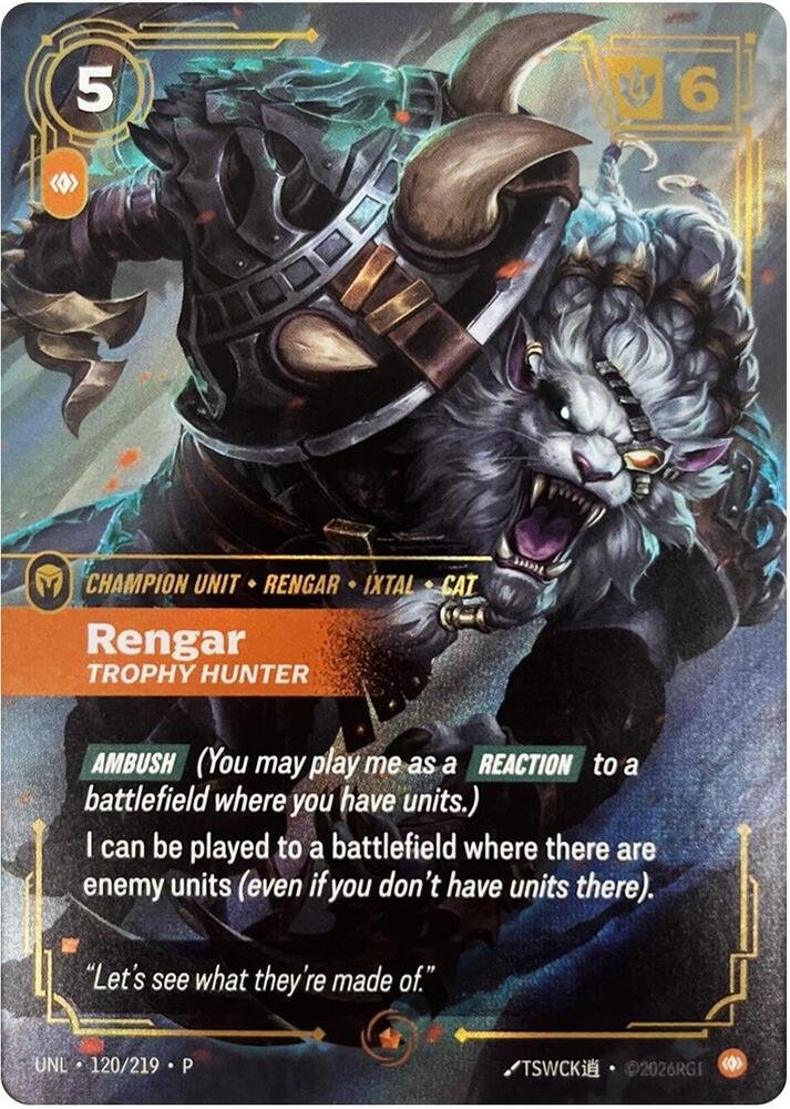Rengar, Trophy Hunter