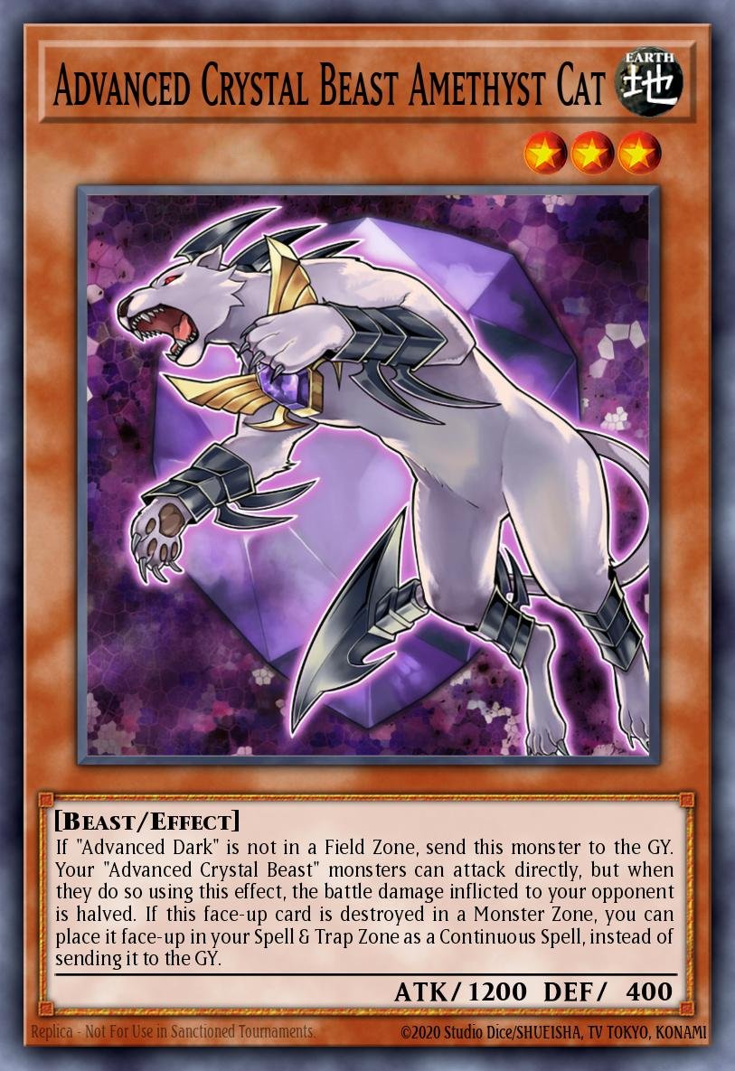 Advanced Crystal Beast Amethyst Cat