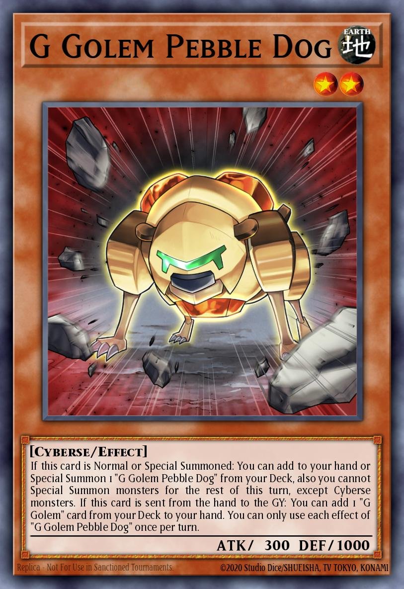 G Golem Pebble Dog