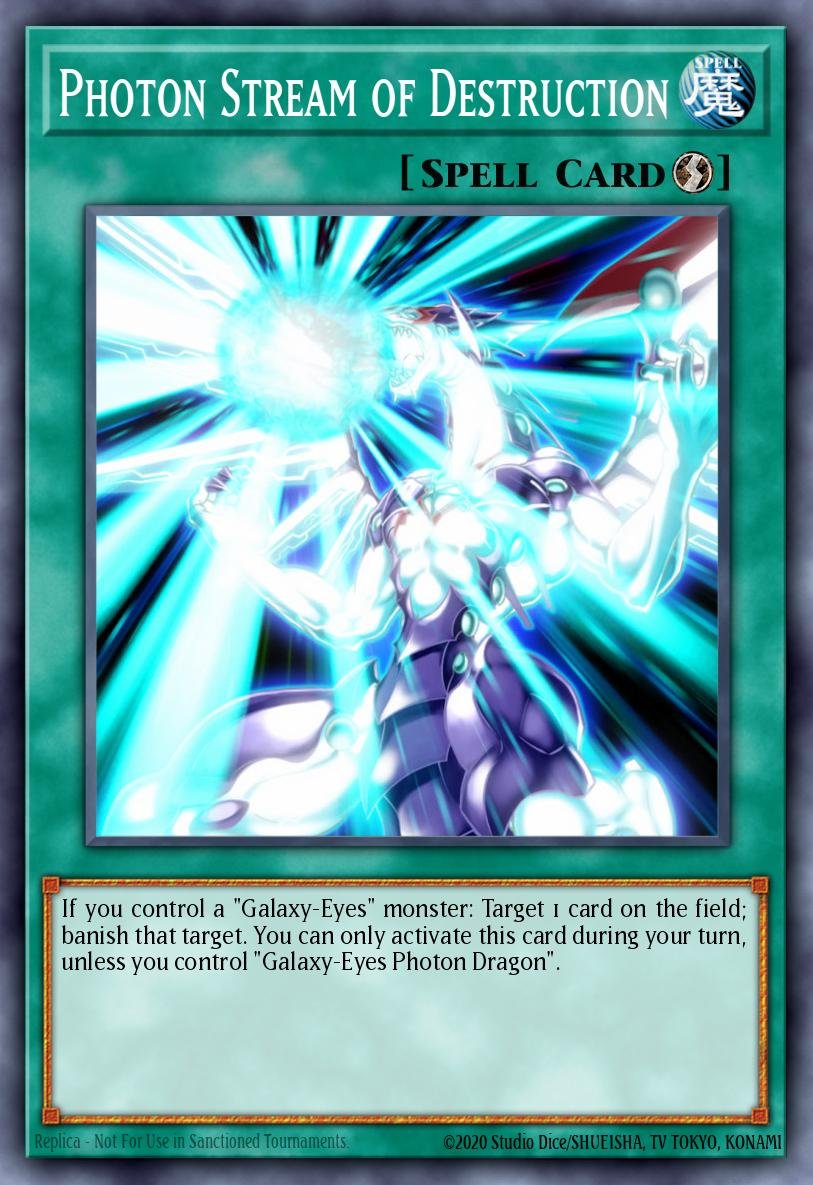 Photon Stream of Destruction