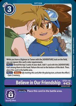 Believe in Our Friendship