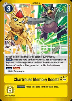 Chartreuse Memory Boost!