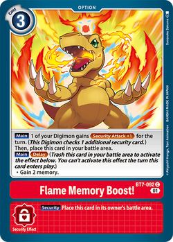 Flame Memory Boost！