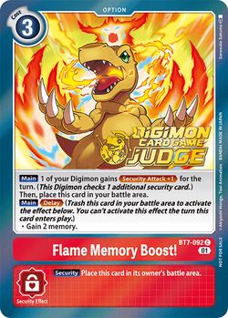 Flame Memory Boost！