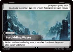 Forbidding Waste
