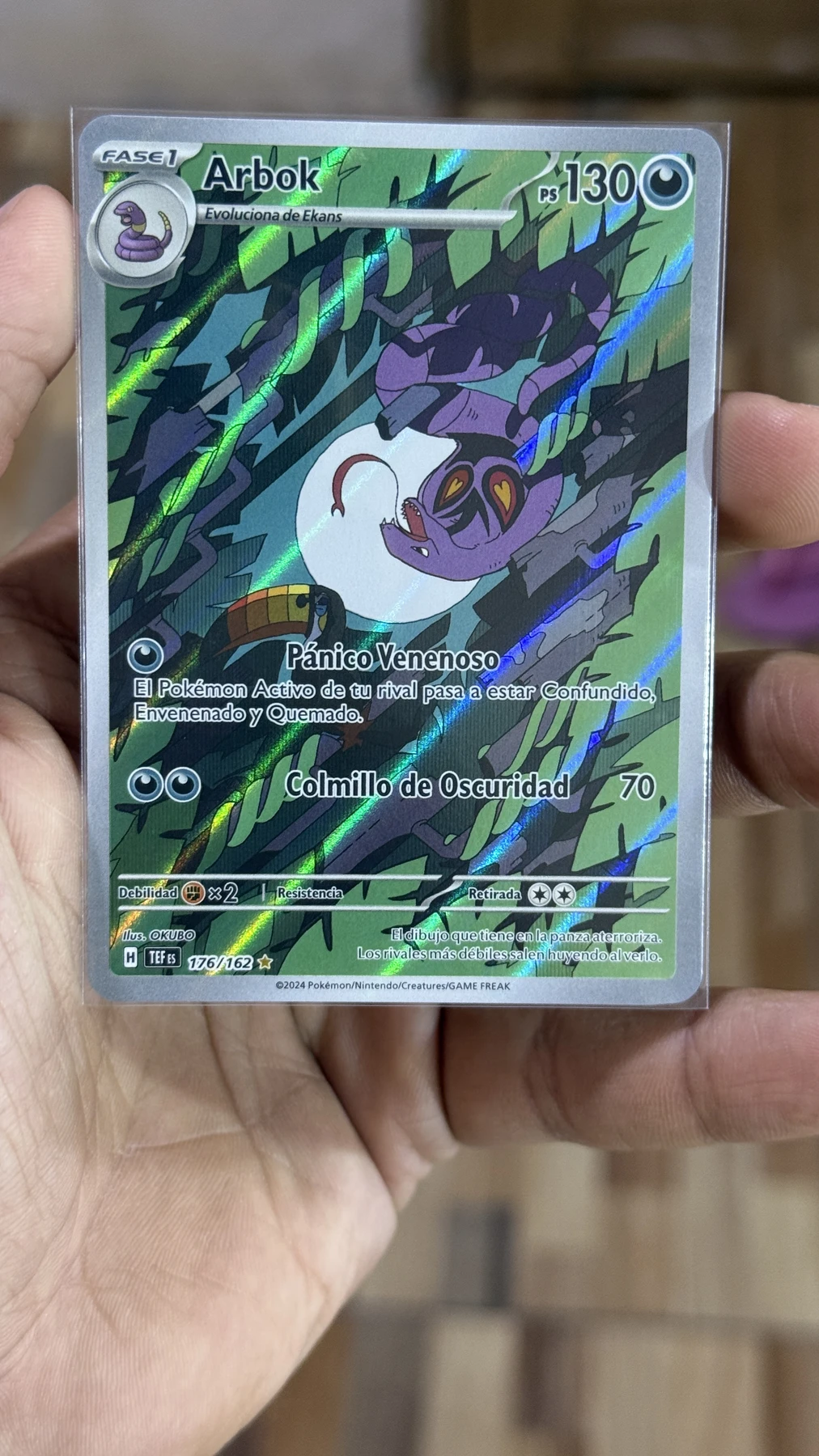 Foto real de Arbok