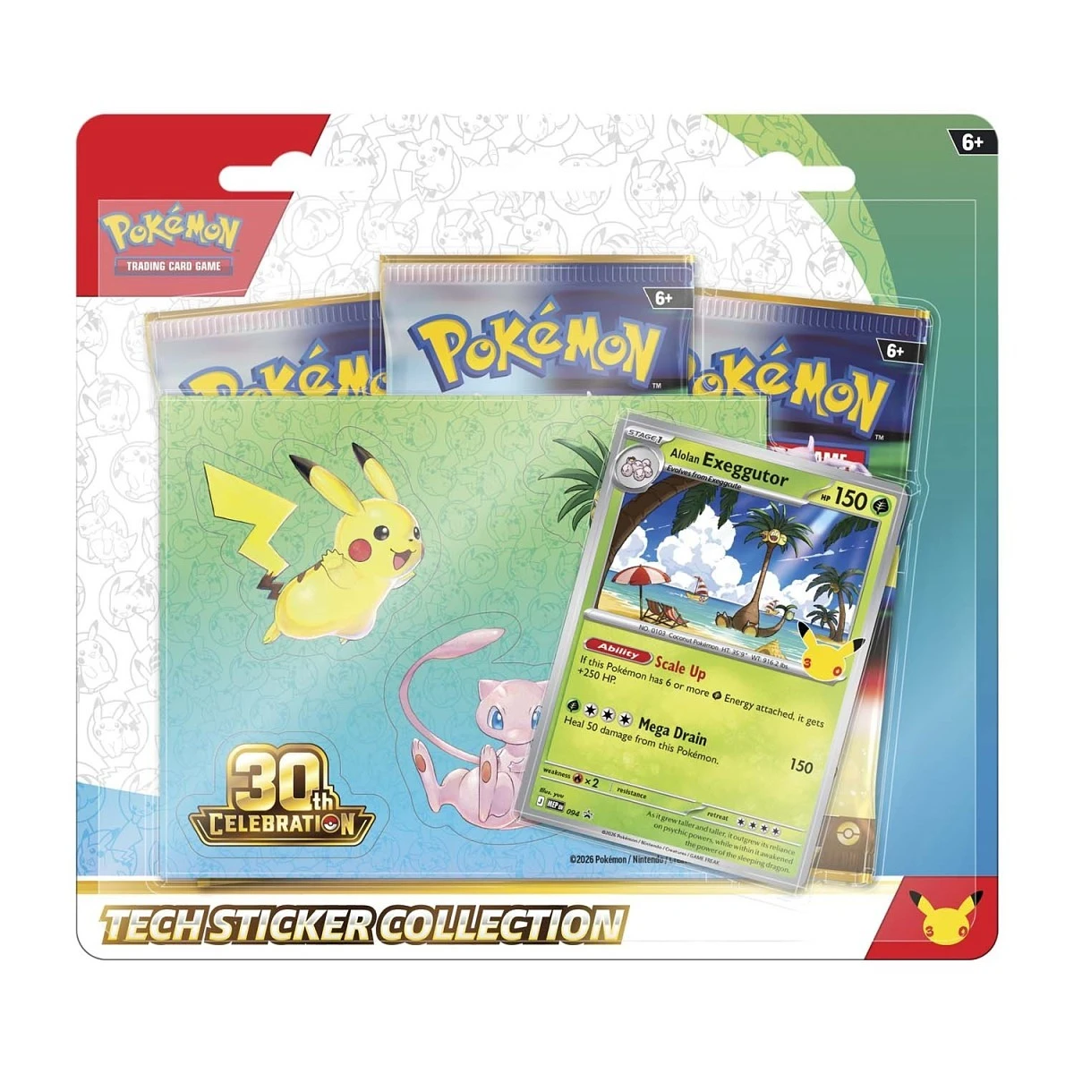 Tech Sticker Collection Alolan Exeggutor 30th Celebration